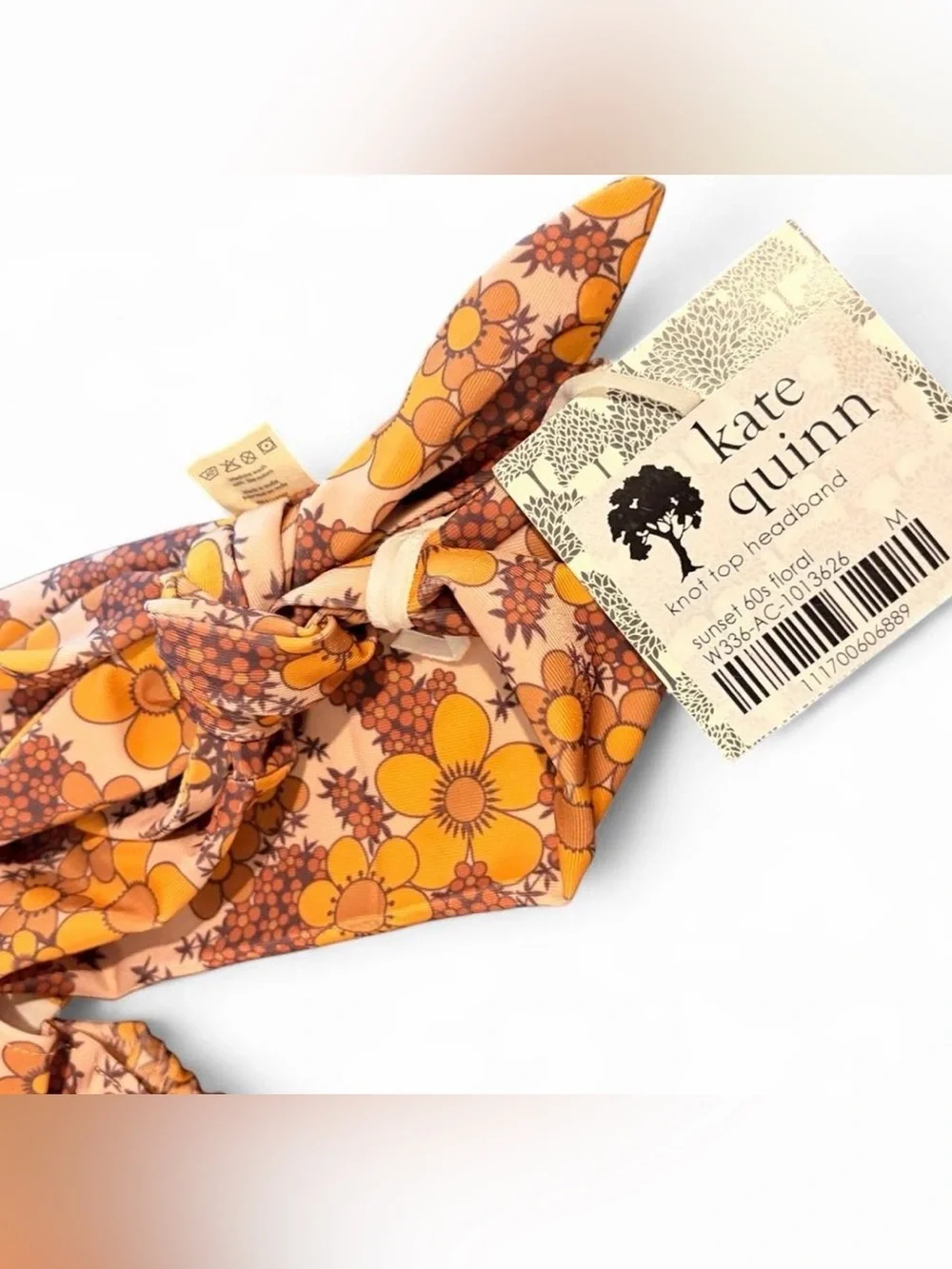 Kate Quinn Yellow & Brown Floral Flutter Sleeve One Piece Swimsuit | Size 6-12m